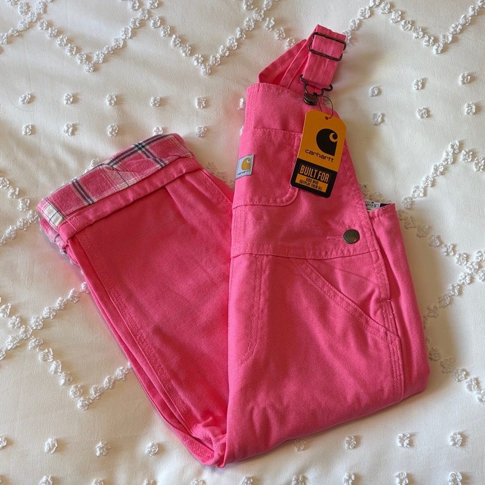 Carhartt Kids Bright Pink Overalls